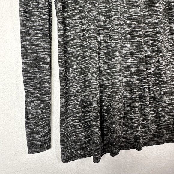 We The Free Stone Cold Split Back Long Sleeve Turtleneck Tunic Top Black Gray S - Picture 4 of 13
